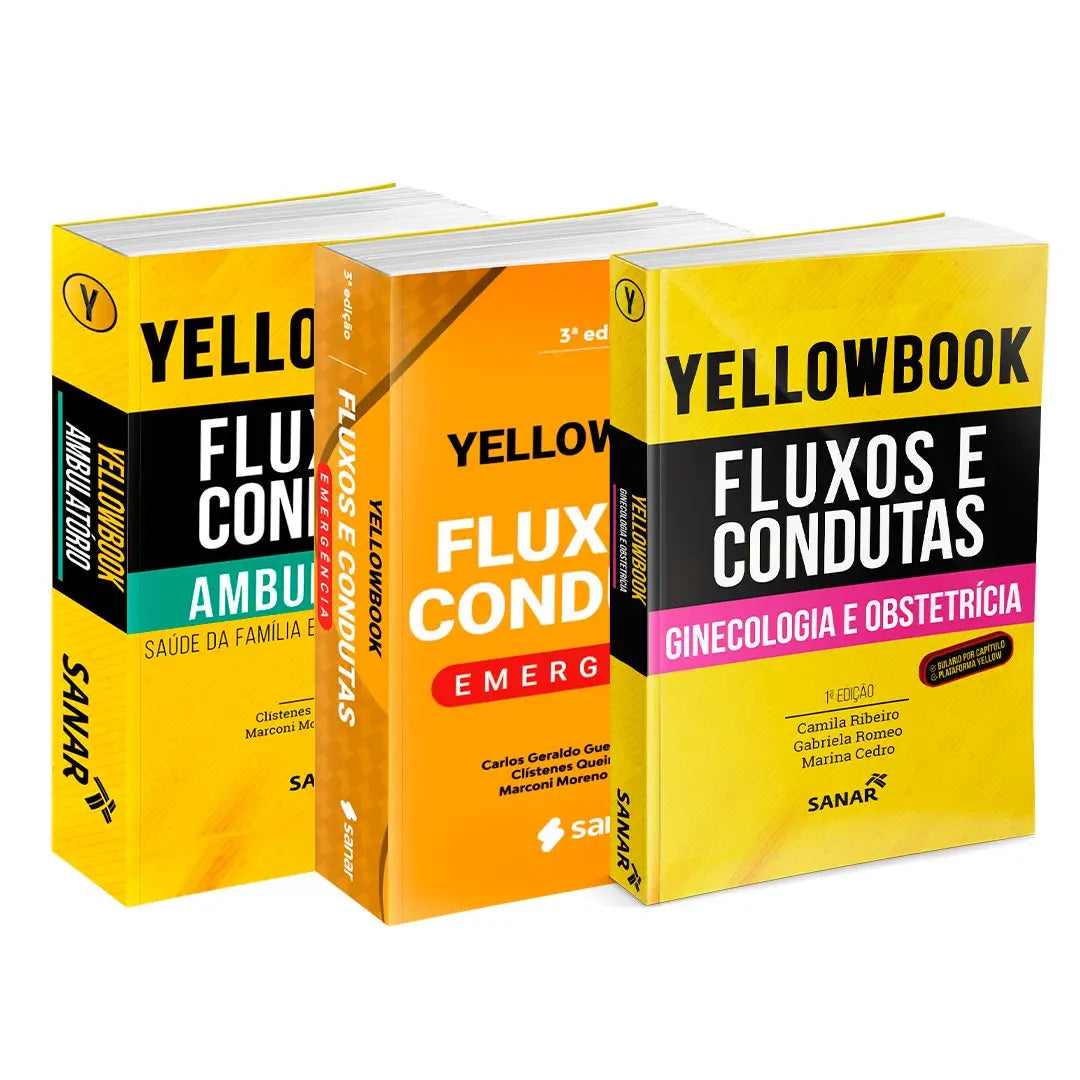 Imagem do livro Combo: Yellowbook - Fluxos e Condutas: Emergência + Ambulatório + Ginecologia e Obstetrícia