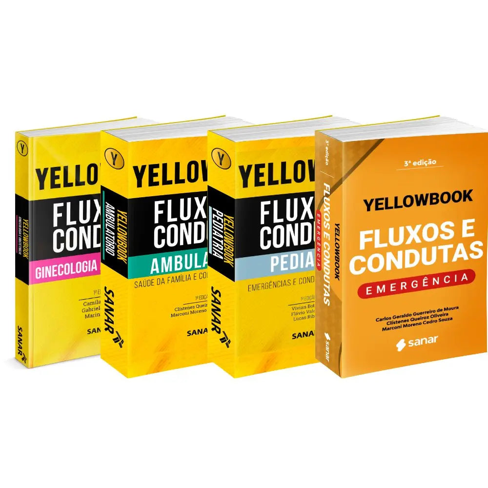 Imagem do livro Combo: Yellowbook - Fluxos e Condutas: Emergência + Ambulatório + Pediatria + Ginecologia e Obstetrícia