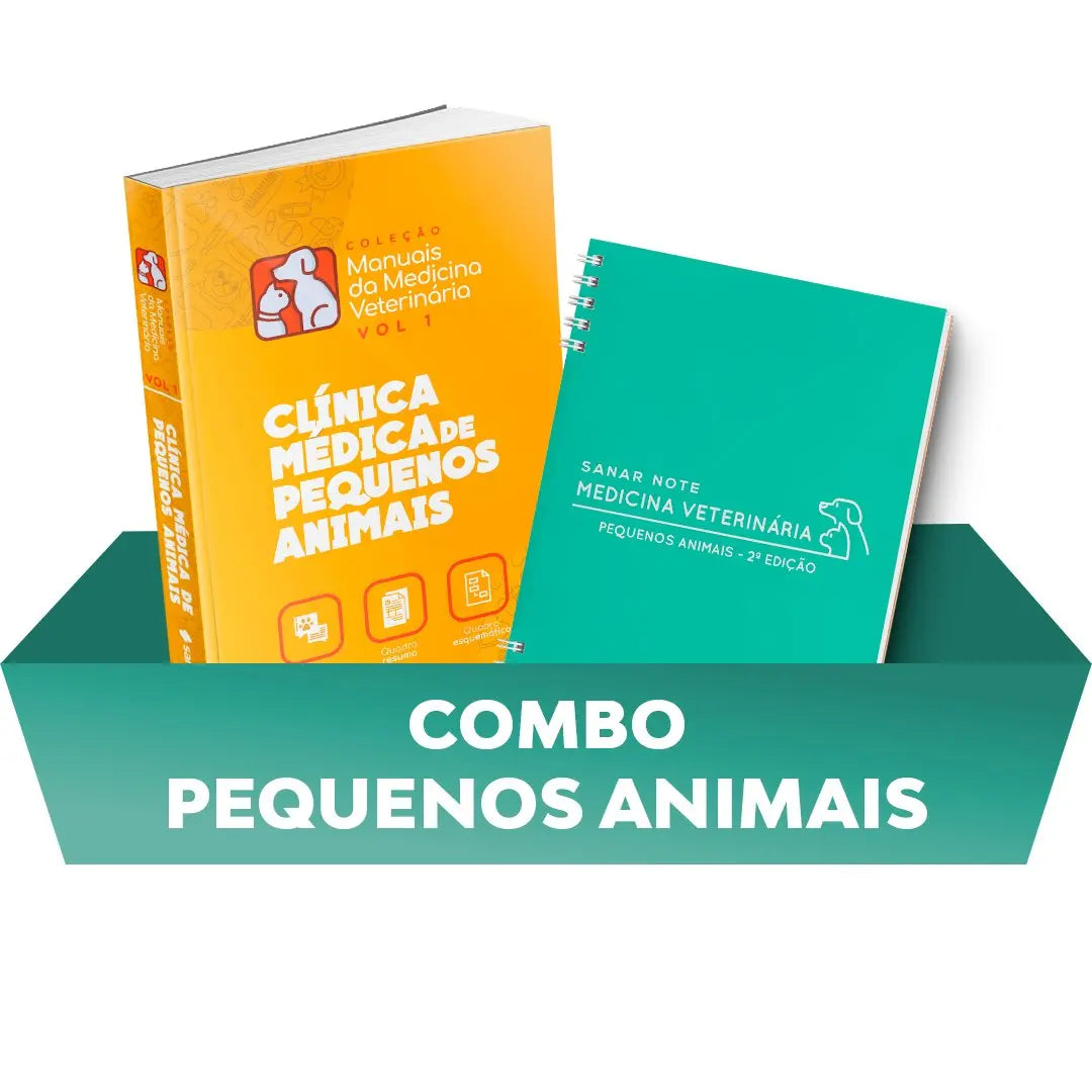 Imagem do livro Combo Pequenos Animais - Medicina Veterinária (Clínica Médica + Sanar Note)