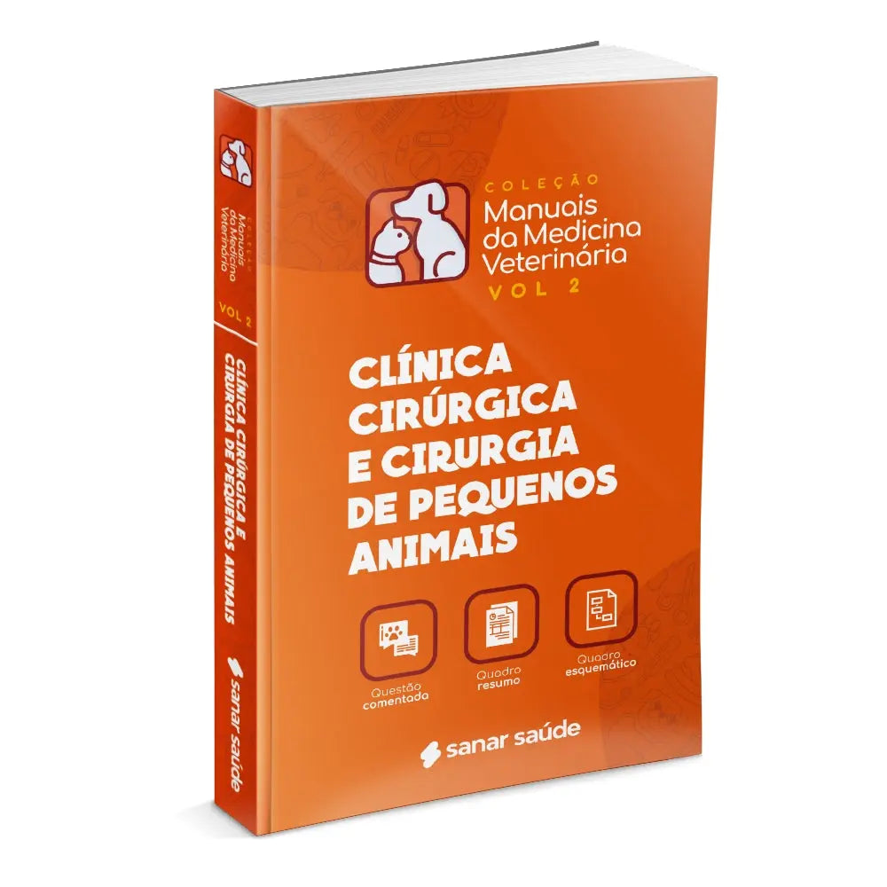 Imagem do livro Clínica Cirúrgica e Cirurgia de Pequenos Animais - Coleção de Manuais da Medicina Veterinária - Volume 2