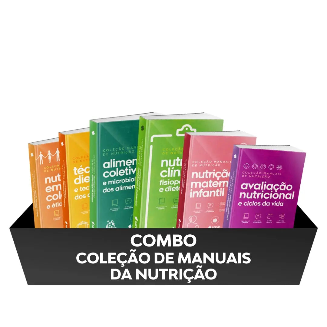 Imagem do livro Combo: coleção de manuais da Nutrição (Completo)