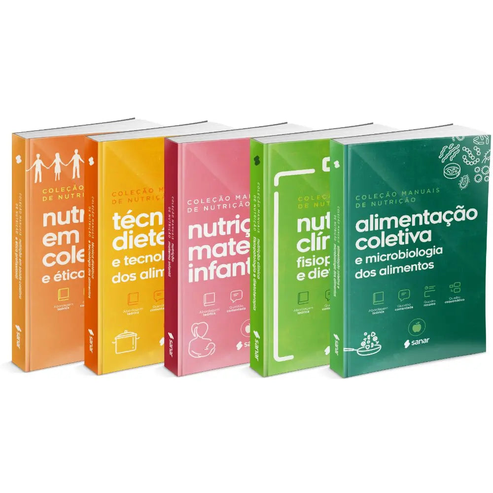 Imagem do livro Combo: coleção de manuais da Nutrição (5 Livros)