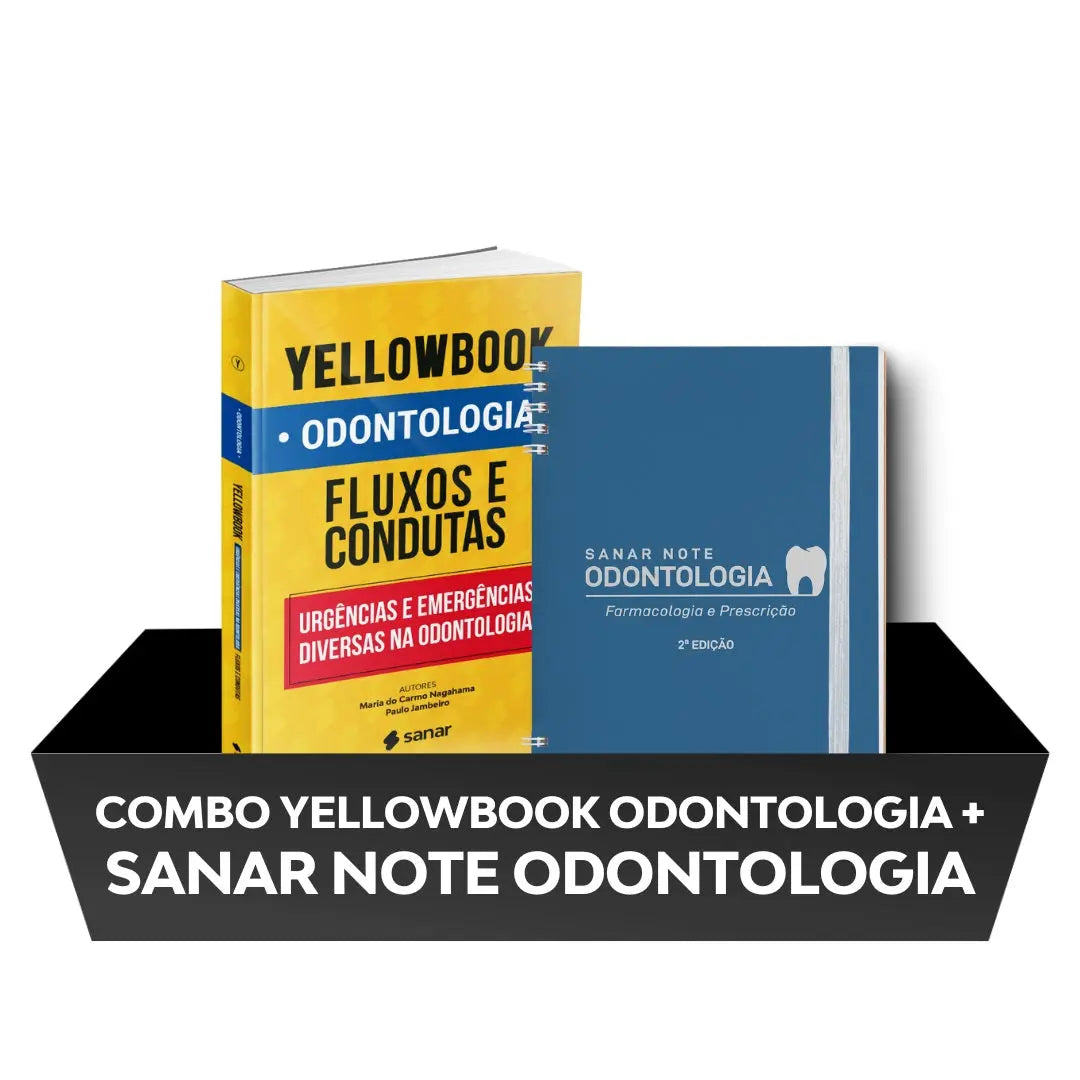 Imagem do livro Combo: Sanar Note Odontologia (2ª edição) e Yellowbook Odontologia