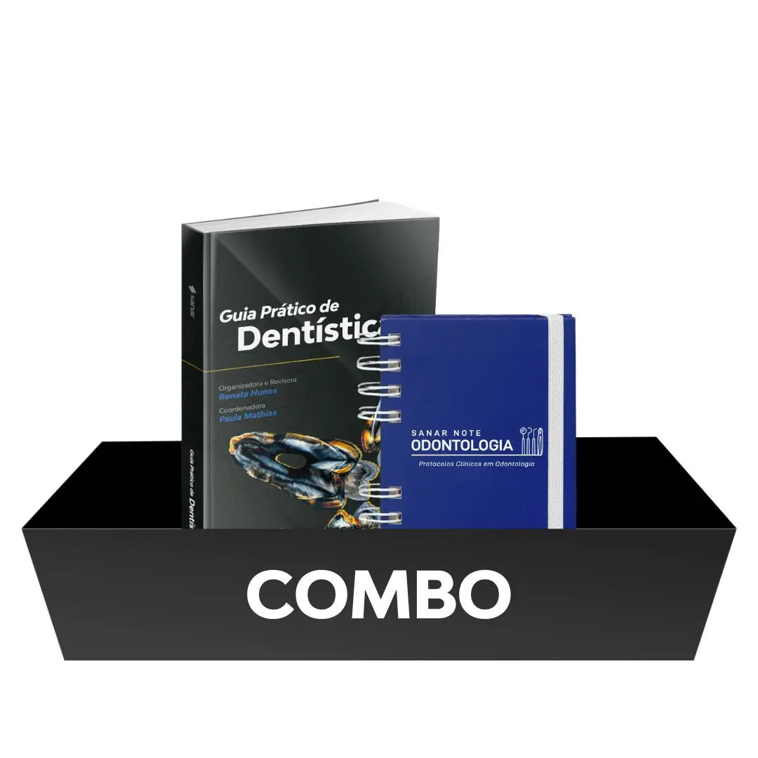 Combo Agilidade Clínica (Dentística + Sanar Note) - Livro Técnico Sanar Saúde