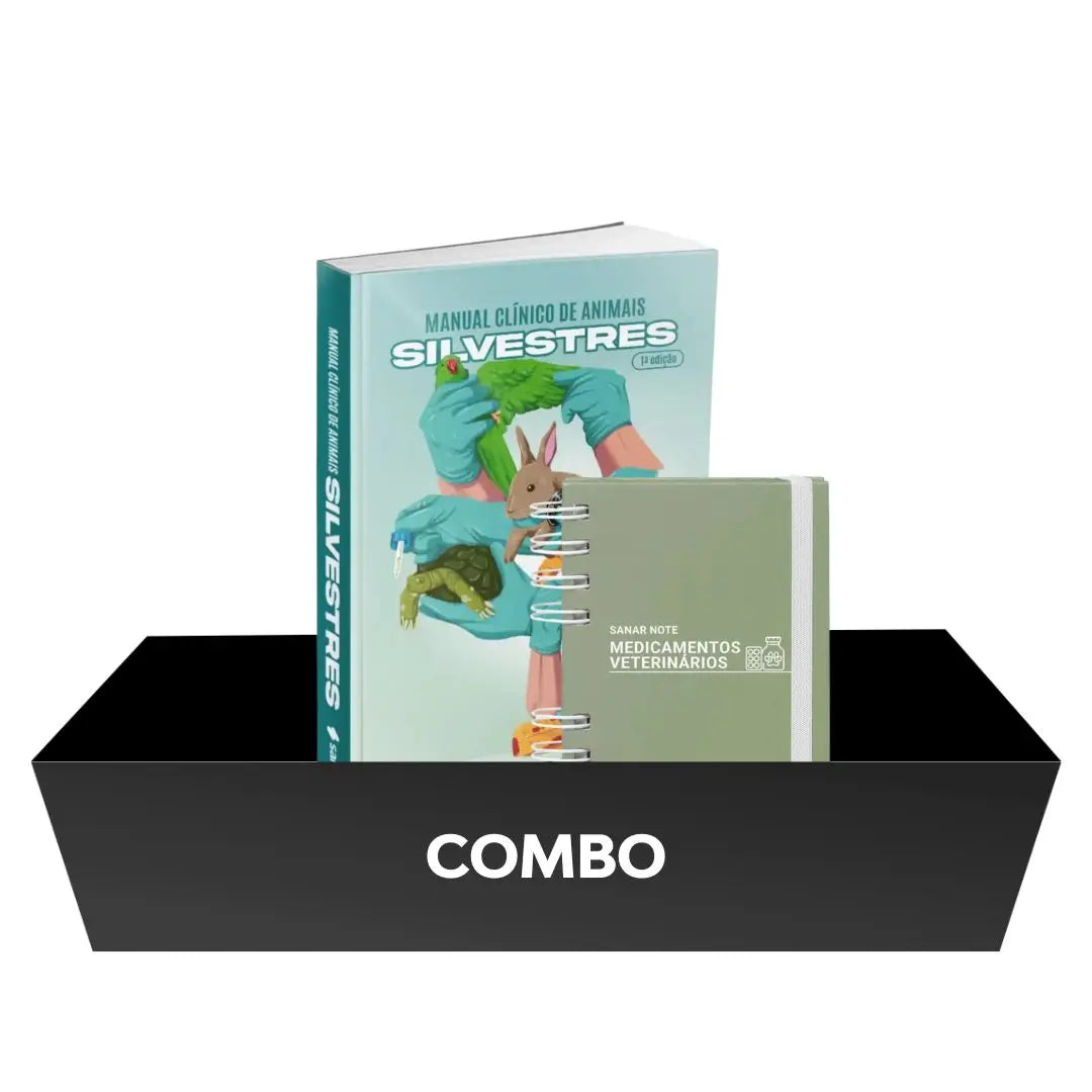 Combo Animais Silvestres + Medicamentos Veterinários - Livro Técnico Sanar Saúde