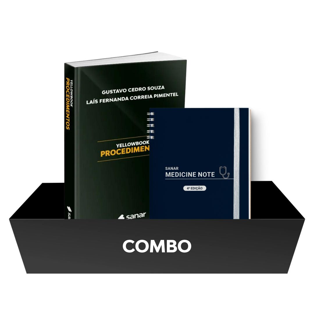 Combo Prática Precisa: Medicine Note (4ª edição) + Yellowbook Procedimentos - Livro Técnico Sanar Saúde