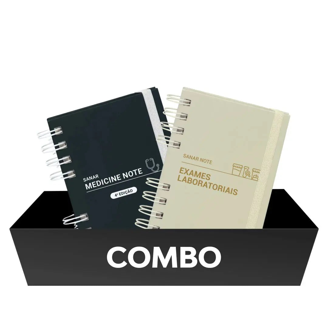Combo prática médica (MedNote + Exames Laboratoriais) 2 Livros - Livro Técnico Sanar Saúde