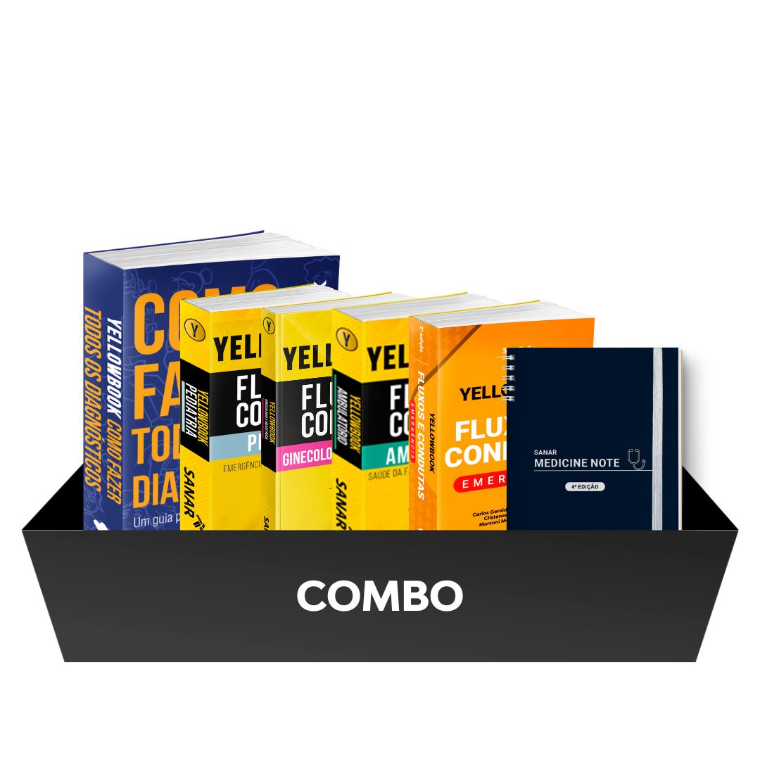 Combo: Coleção Yellowbook Medicina + Medicine Note (4ª edição) - Livro Técnico Sanar Saúde