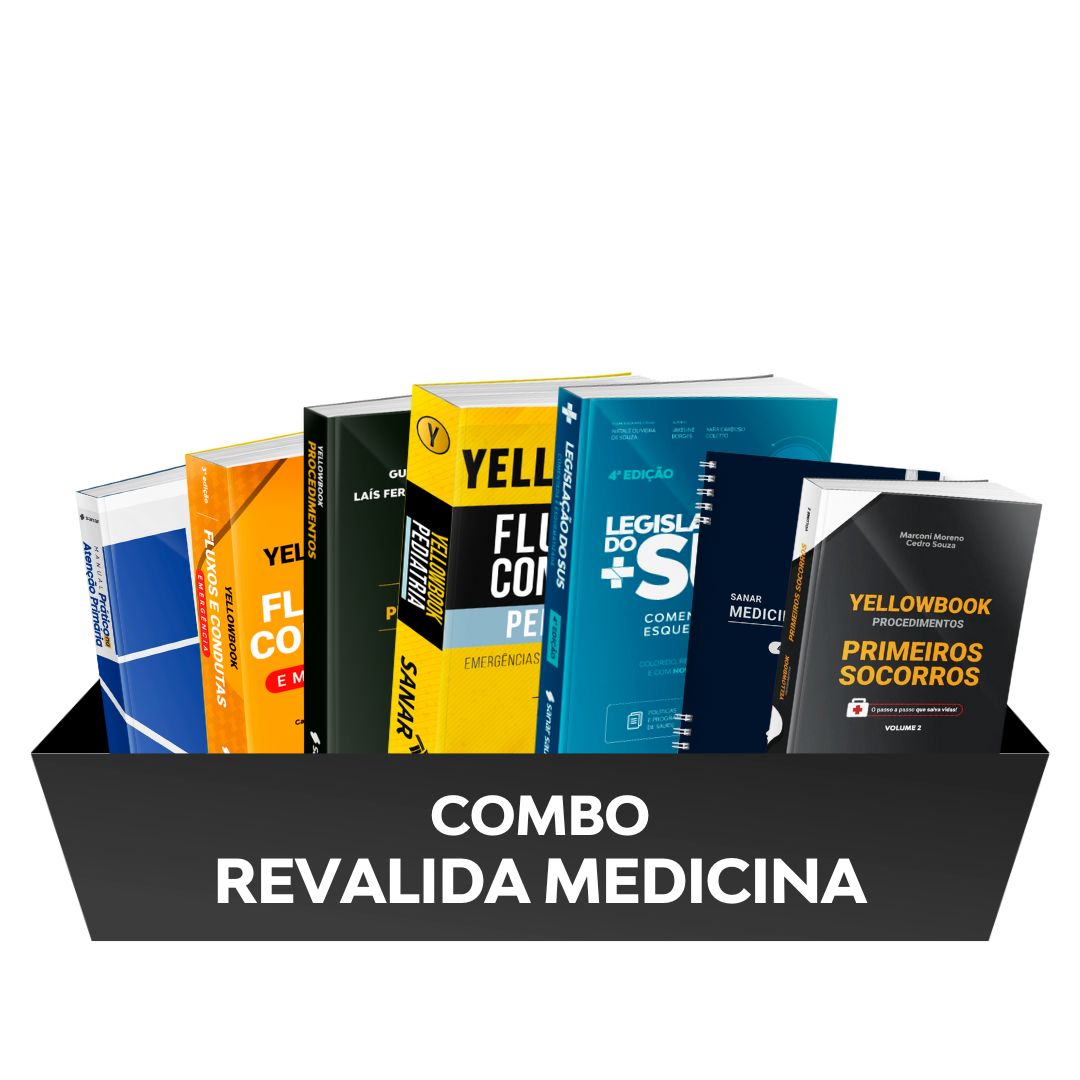 Combo: Revalida Medicina (7 Livros) - Livro Técnico Sanar Saúde