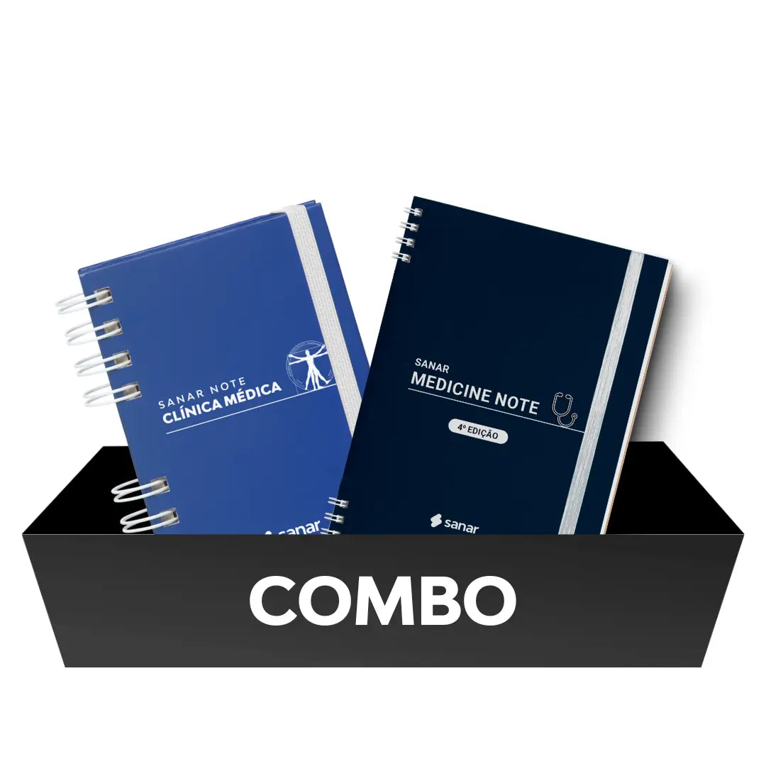 Combo: Sanar Note Clínica Médica + Medicine Note (4ª Edição) - Livro Técnico Sanar Saúde