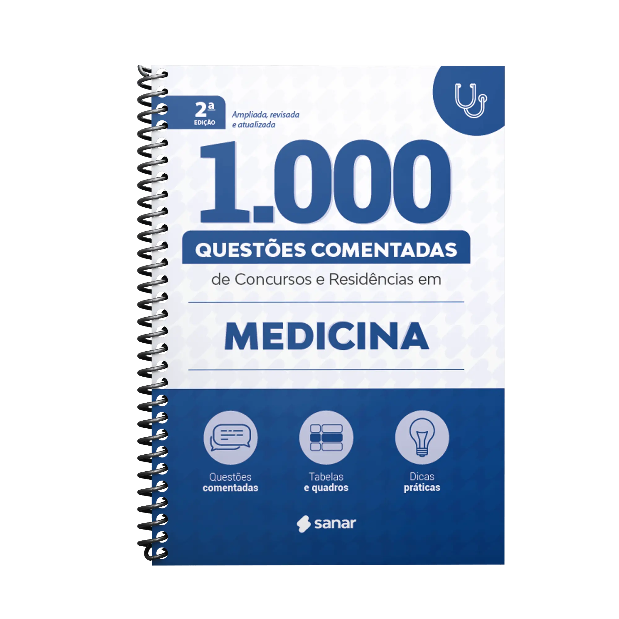 Imagem do livro 1,000 Questões Comentadas de Concursos e Residências em Medicina 2ª Edição